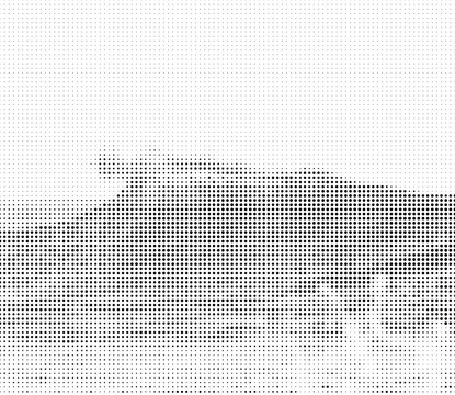 Abstract halftone pattern with black dots