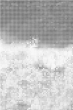 Abstract halftone pattern with gradient dots