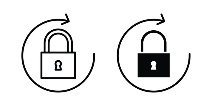 Change Password icon line and glyph bundle