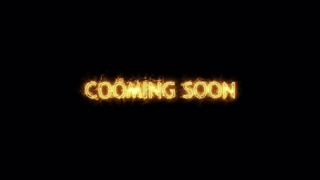 Coming Soon Animated Text, Coming soon animation on solid background with Kryptonite Green Saber effect in 4k.