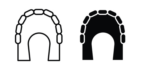 Maxilla icon line and glyph bundle © Bsbd
