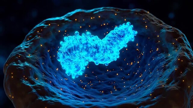 Mitochondrial Powerhouse: Rotating ATP Synthase on Inner Membrane