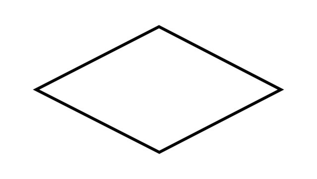 Rhombus shape icon