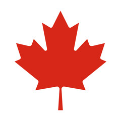 Obraz premium Maple leaf icon, symbol of Canada