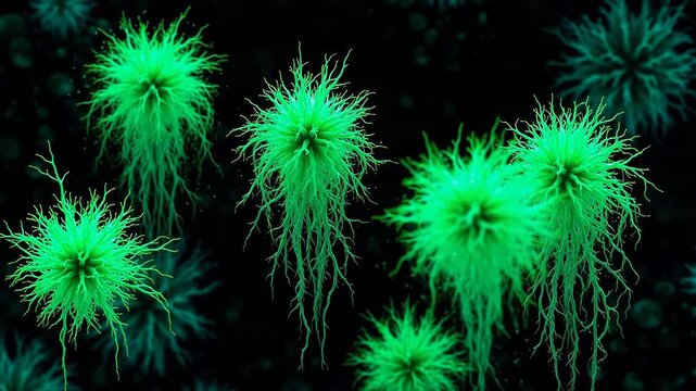 Fluorescent Microglia Branching and Inflammatory Morphology Transformation