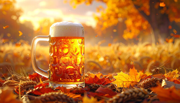 Rustic Beer in Nature