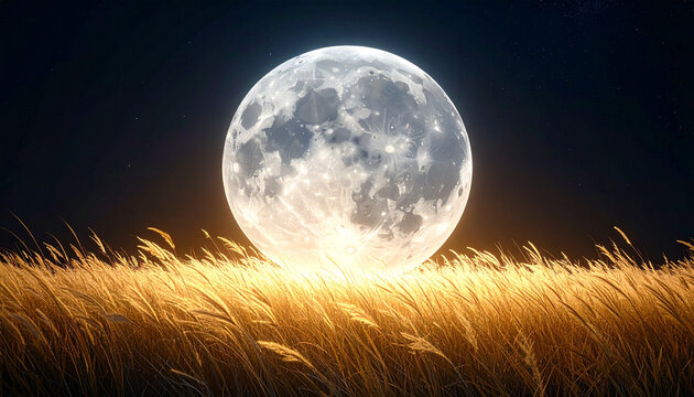 Giant Moon Horizon