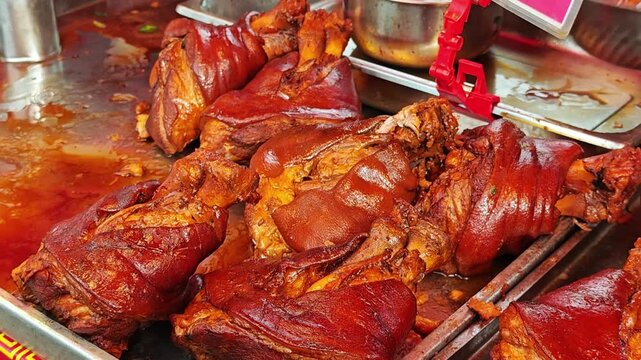 Stewed Pork Knuckle or Stewed Pork Leg.