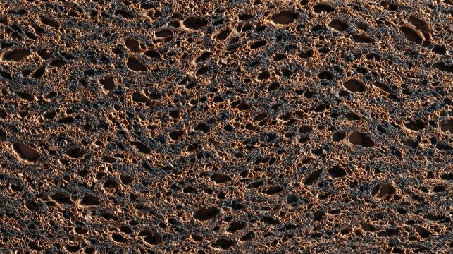 Porous Fibrous Rubber Gasket Slice Industrial Material Texture