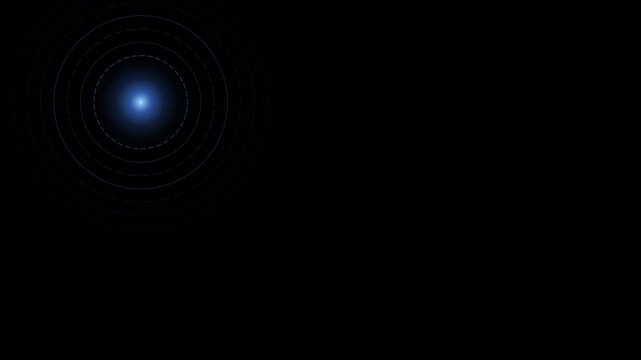 Cool Blue Sun Halo Rings Light Halo Animation