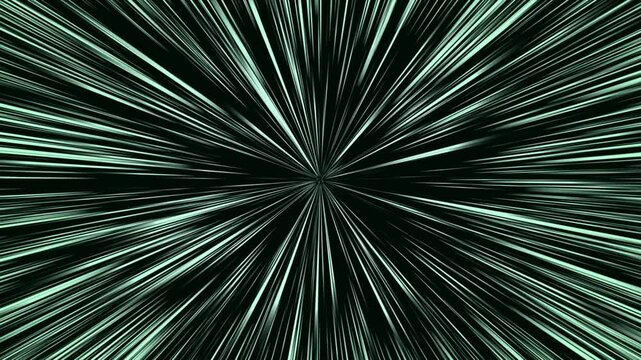 Moving lightspeed thought space motion effect.