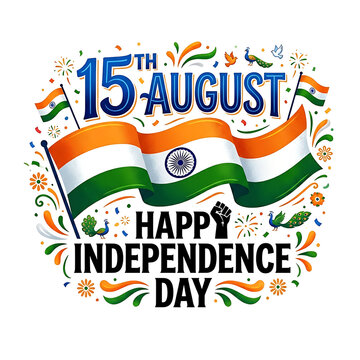 Happy india independence day 15th august celebration