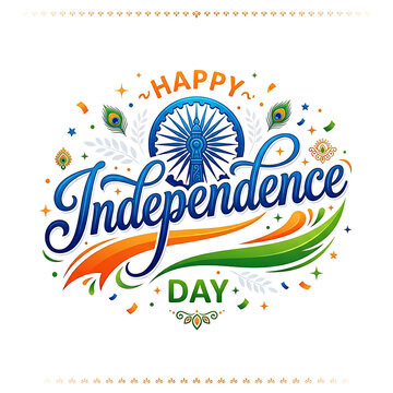 Happy independence day india celebration icon