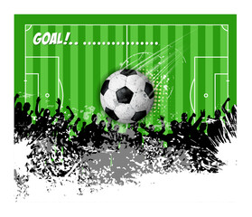 Naklejka premium soccer sports venue