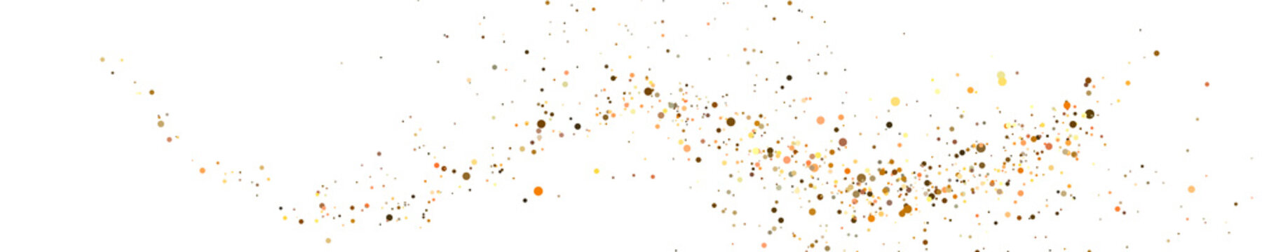 Golden stardust swirl with radiant glitter cloud and glowing magical sparkles. PNG