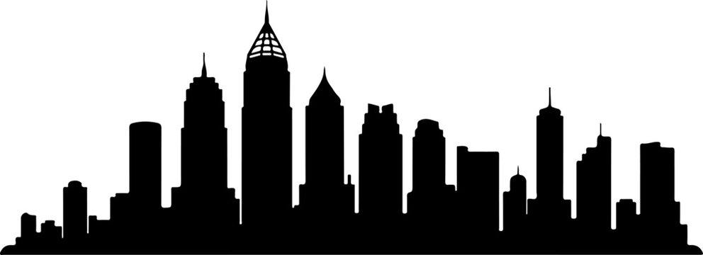 Atlanta skyline silhouette vector illustration