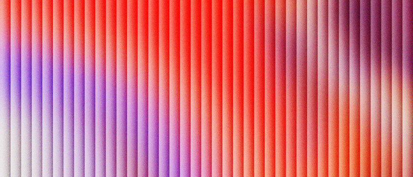 Abstract vertical line pattern with vibrant red and purple gradient, modern rhythmic stripe texture background. Colorful linear graphic design, soft blurred light effect on parallel bars.