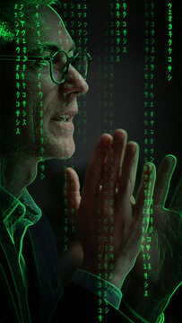 Premium Overlays Matrix 2 VERTICAL &ndash; Digital Code Effects, Futuristic Data Stream Overlays and Cyber Tech Visuals for Cinematic Video Editing and Motion Graphics