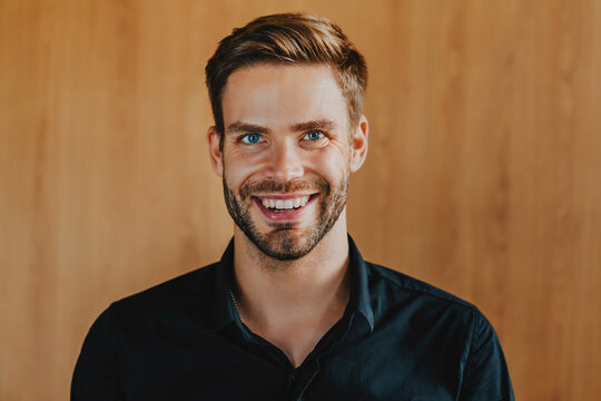 Positive, portrait of business man in office for confidence, professional or leadership mindset. Corporate, financial advisor or male worker for company growth, career pride or startup