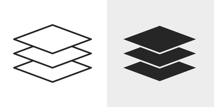 Layers Icon represents stacked elements, design organization, and content hierarchy.