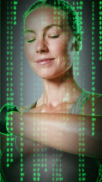 Premium Overlays Matrix 7 VERTICAL &ndash; Digital Code Effects, Futuristic Data Stream Overlays and Cyber Tech Visuals for Cinematic Video Editing and Motion Graphics