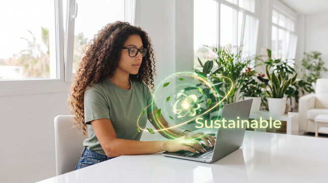 Environmental planner working with sustainable business initiatives