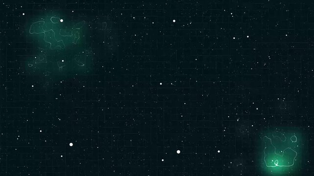 Deep space nebula and star field with grid overlay panel. Astronomical deep space nebula and star field for sci fi movie backdrops. Galactic deep space nebula background.