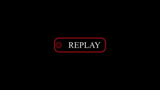 Simple replay sign element, play, cinema, browser, company, sport, graphic, television, business, service, 4k video.