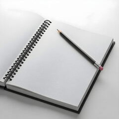 Naklejka premium notebook and pen
