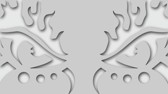 Detailed close-up illustration of eyes with flames on face