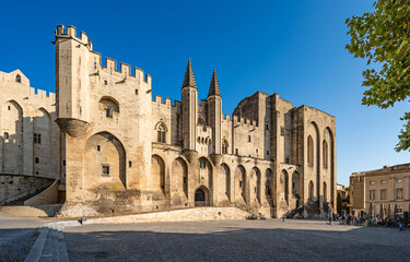 Fototapeta premium Avignon, Provence, France – 14.10.2025: The Palace of the Popes (Palais des Pape) in Avignon.