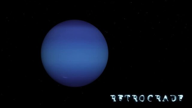 planet Neptune enters retrograde motion
