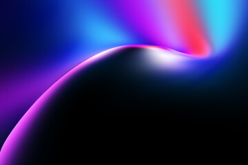Modren bright Abstract purple pink blue gradient background blurred colorful neon color flow trendy hologram effect graphics futuristic design for pattern banner web technology digital backdrop poster © M128