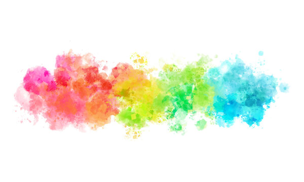 watercolor vector stains; background for title and logo