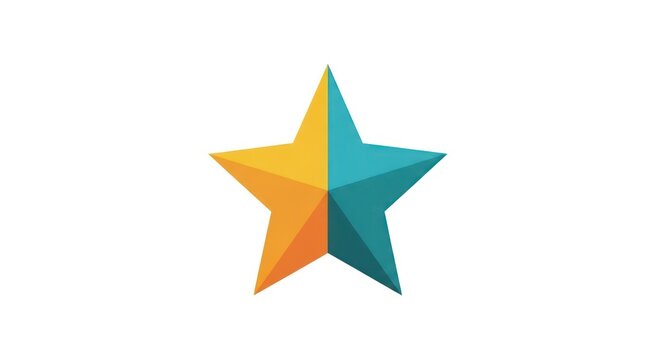 Star Shape Icon Symbol Design.