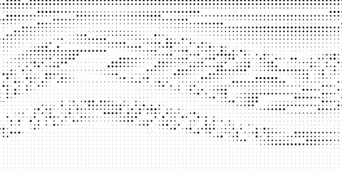 Dynamic ripple halftone mesh pattern with black and white gradient effects perfect for modern abstract vector backgrounds motion graphics or © wahyu