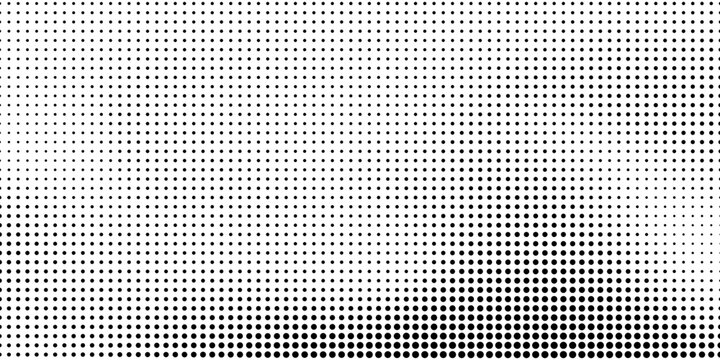 Abstract halftone wave dotted background. Futuristic twisted grunge pattern, dot, circles.  Vector modern optical pop art texture for posters, business cards, cover, labels mock-up, stickers layout
