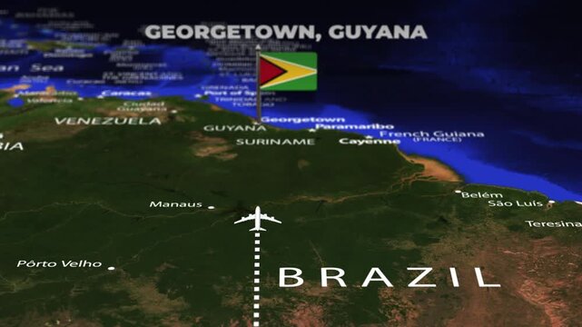 Flight From Asuncion PARAGUAY to Georgetown GUYANA