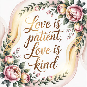 love is patient love is kind