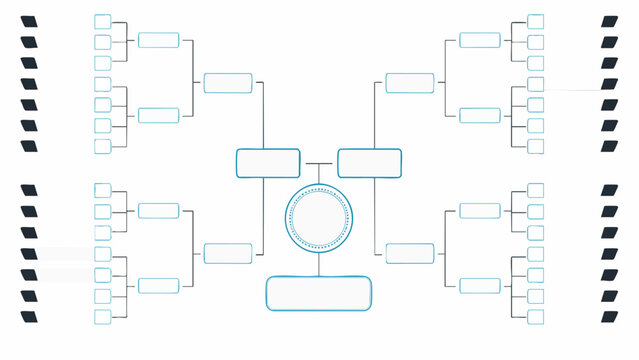 Football Predictor Chart with match prediction bracket template and flowchart design