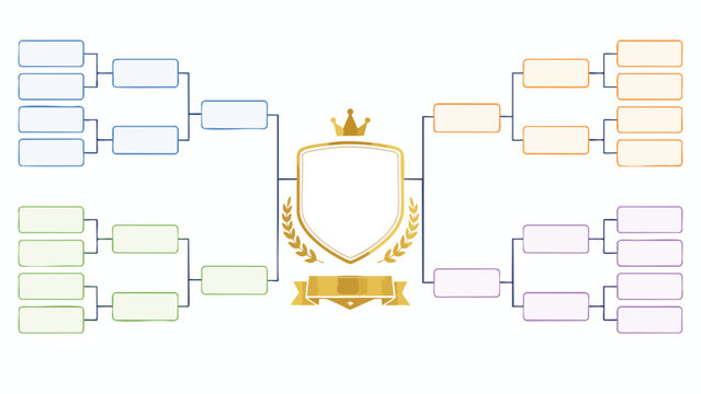 Football Predictor Chart with match prediction bracket template and tournament bracket design