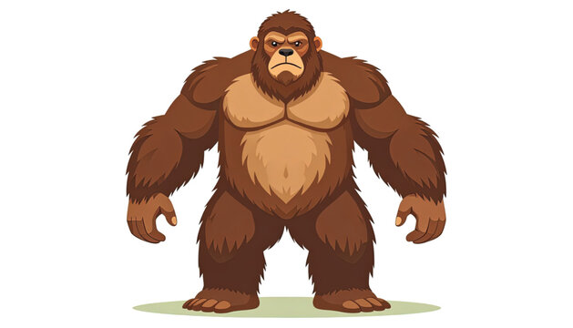 Large Cartoon Gorilla Standing Upright.