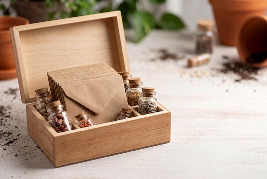Seed saving envelope box for community agriculture