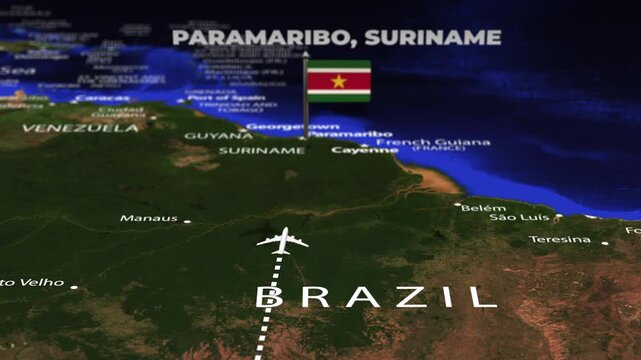 Flight From Asuncion PARAGUAY to Paramaribo SURINAME
