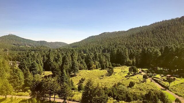 Interurban Train Passing Through La Marquesa (La Marquesa, Estado de Mexico, Mexico)