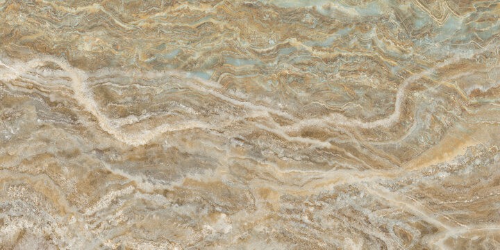 Luxury Golden Beige River Flow Marble Texture with Natural Wavy Veins and Elegant Stone Pattern Background for Premium Interior Design