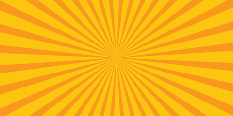 Obraz premium Bright orange and yellow rays background