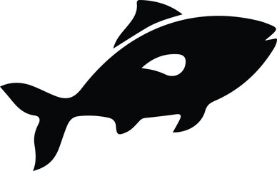Fototapeta premium tropical fish silhouette icon 