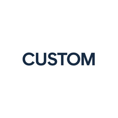 Fototapeta premium Custom Text Written in Black Letters.