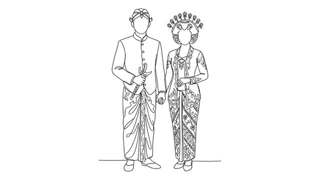 Traditional clothing from different cultures.